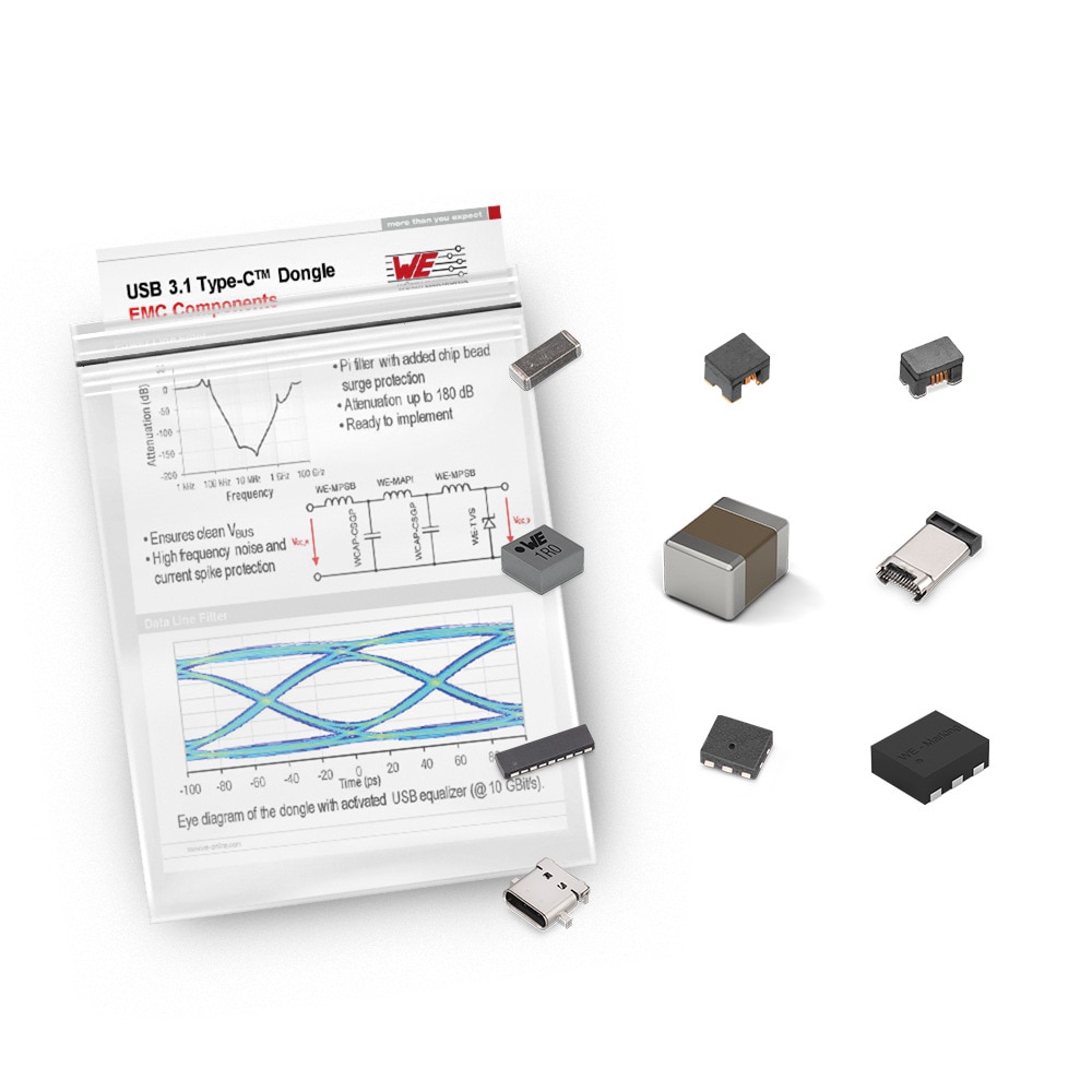 Filter Bag USB 3.1 Type C 100W EMC Passive Components Würth